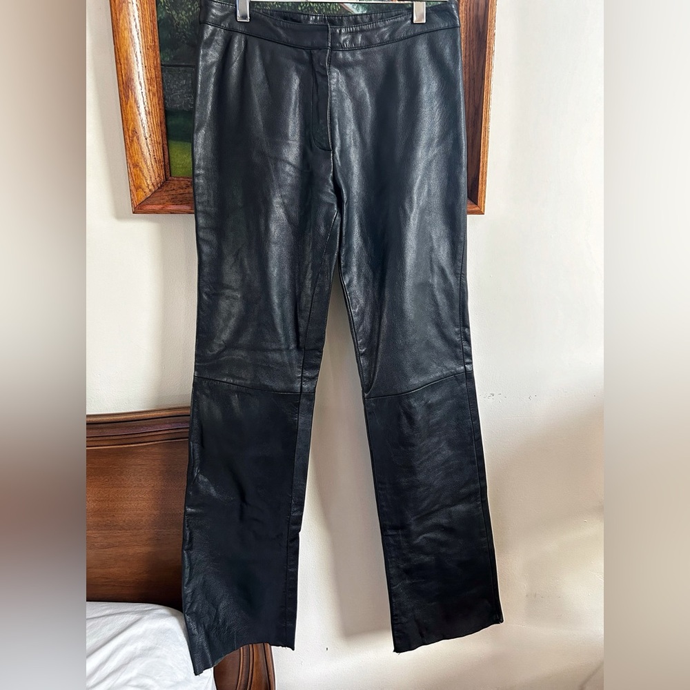 Vintage Nicole Miller Leather Pants